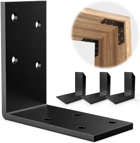 I Bracket Angle Iron 1.5"X3"X3" (15PCS) Galvanized Corner Bracket,L Brackets for Wood Post，Shelves，Furniture;Corner Brac