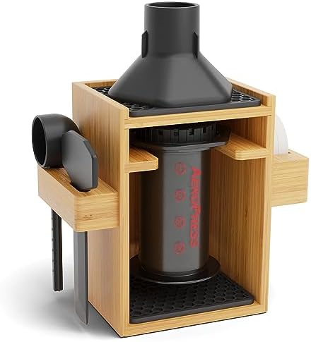 Organizer for AeroPress, Coffee Caddy Stand & Paper Filter Holder - Compact