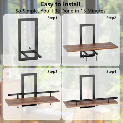 Sbosbo Floating Shelves for Wall Plant Shelf Indoor Wall Mounted Shelves
