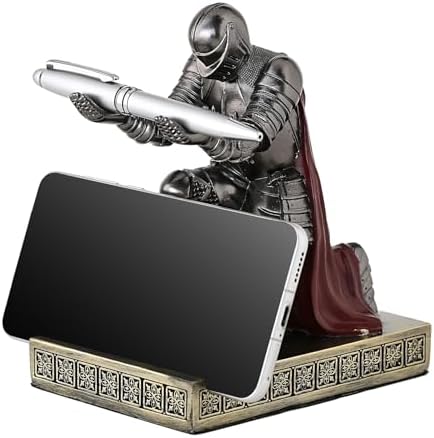 Windbreaker Soldier Knight Pen Holder Personalized Desk Accessory Iron