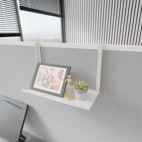 Office Cubicle Shelf - 13.8'' x 5.9'' Storage Organizer Floating Corner Rack Hanging Shelf Height Adjustable Home Office