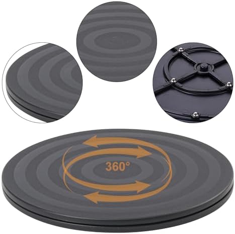 8 Pack 8 Inch Lazy Susan Turntable, Heavy Duty Lazy Susan Turntable Organizer, Premium 8 Inch Rotating Swivel Stand for 
