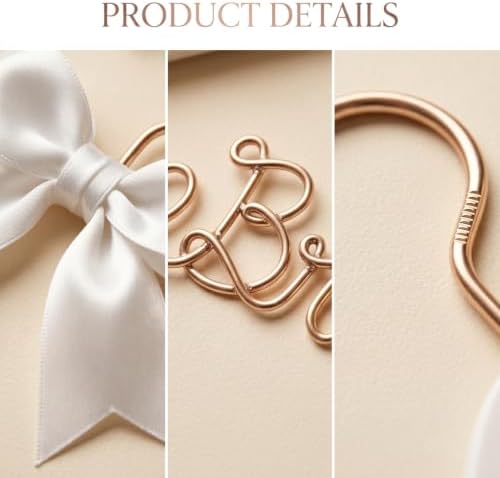White Wooden Bride Wedding Dress Hanger, Gold Wire Lettering