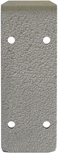 Ekena Millwork BKTM02X14X05EBHSV Steel Bracket Embrey, 2"W x 14"D x 5 1/4"H, Hammered Silver