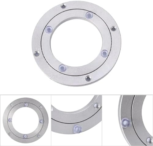S Turntable Lazy Susan, 4 inch Heavy Duty Aluminium Alloy Turntable Bearing Smooth S Plate for Kaleidoscopes Tabletop Se