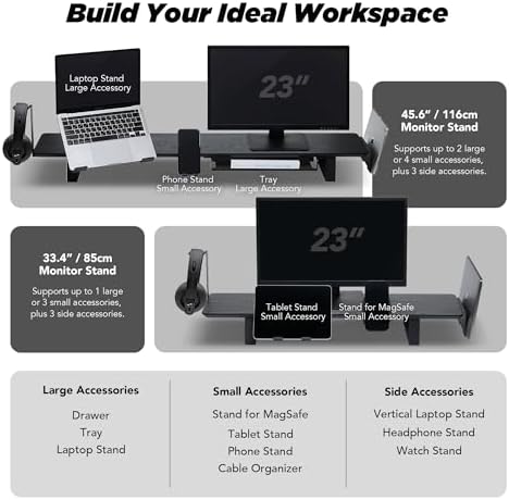 ULTRARM Moodular Vertical Laptop Tray Add-On for Rails, Do Not Use Alone