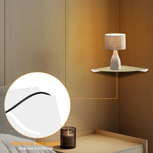 Small Corner Shelf, 6in Metal Corner Shelves withs Hole