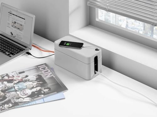 Durable, Cable Management Box, Gray, Small