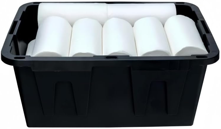 Storage Bins with Lids, 27 Gal 2-Pack Stackable Plastic Totes