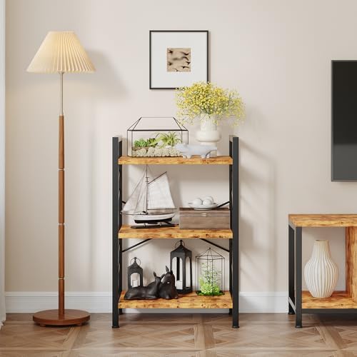DurayLoly 3-Tier Small Bookshelf for Bedroom, 27.56" H Standing Bookcase
