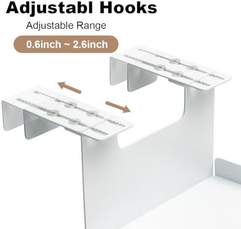 Office Cubicle Shelf Storage Organizer Floating Corner Rack Hanging Shelf Adjustable Home Office Essentials for Small Pl