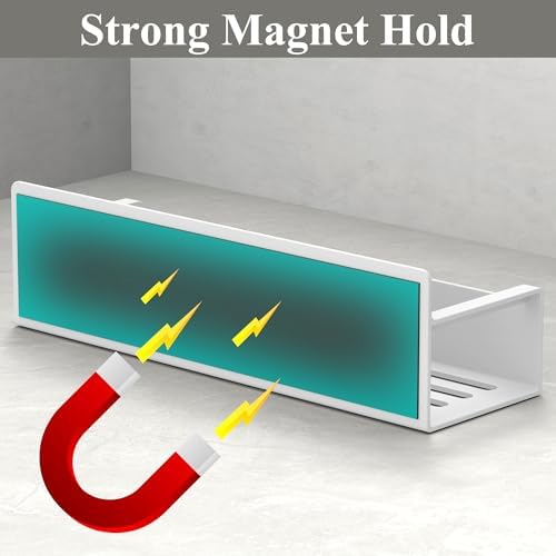 HuggieGems Magnetic Water Bottle Holder for Refrigerator, Cup Holder Organizer for Stanley and Tumbler for Kitchen, 6 Pa