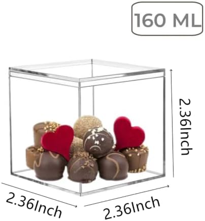 KissYou 24-Pack Small Square Cube Candy Gift Box, 2.36x2.36x2.36 Inch