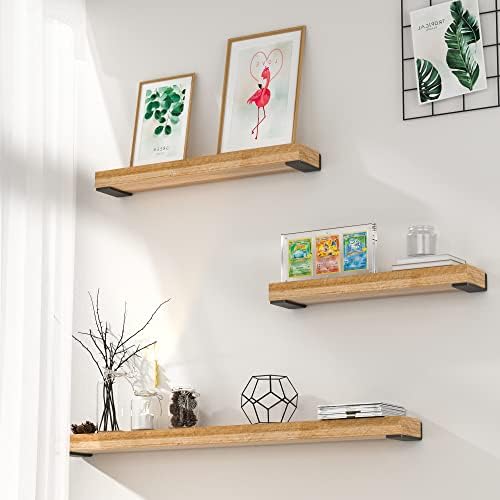 Heavy Duty Metal Shelf Brackets 4-Inch, Set of 4, Modern Black Matte Finish, 1/5" Thick Steel, Easy-to-Install, Strong S