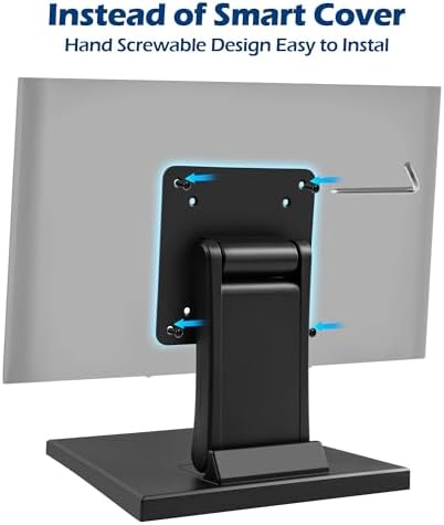 WEARSON Low Profile Monitor Stand - Foldable Touch Monitor MINI PC Stand Compatible with VESA 75x75 and 100x100mm Monito