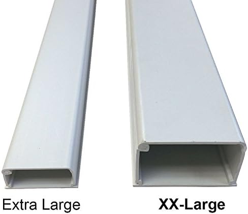 Electriduct XX-Large Latching Cable Raceway - 3" x 2" Channel Size - 1 Stick - 3 Feet - White