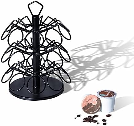 K-Cup Storage Coffee Capsules Pod Holder Carousel Capsule Display Storage for k-cup（27pods-3tiers）
