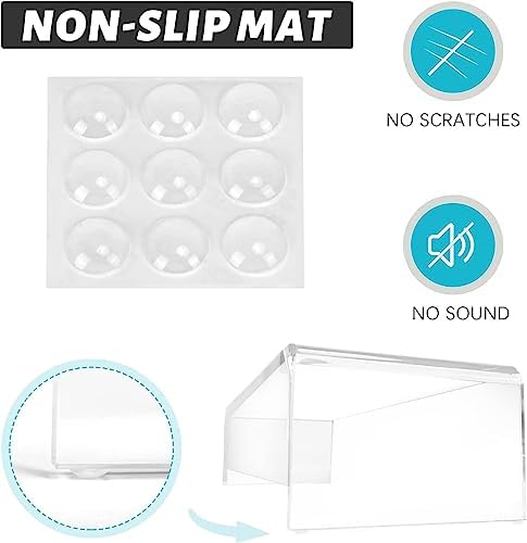 Acrylic Monitor Stand Riser Anti-Cat Laptop Cover Protector, Crystal Clear Laptop Stand, 16 inch Computer Monitor Riser 