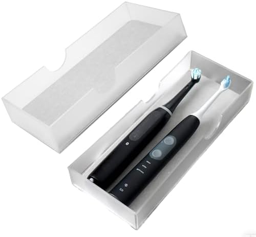 2 Pack Electric Toothbrush Holder with Diatomite Drying Stone, Bathroom Drawer Organizer for Toothbrush Tray, Acrylic Dr