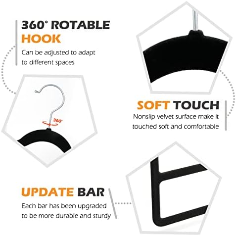 Velvet Pant Clothes Hanger Space Saving Non Slip Hanger Jean Slack Hangers