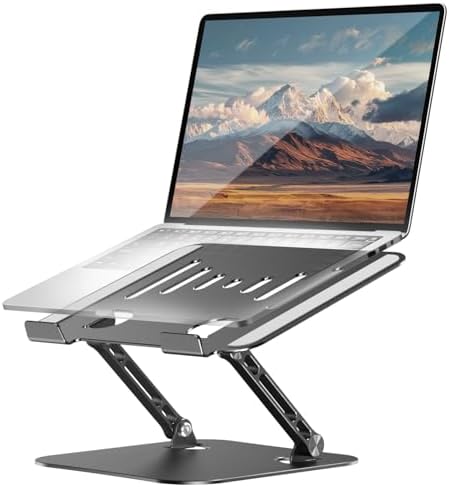 Adjustable Laptop Stand, Aluminum Laptop Riser