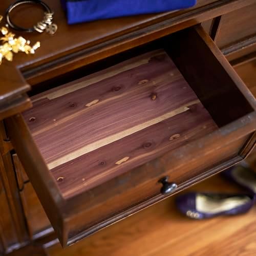 Household Essentials Cedar Drawer and Closet Shelf Liner, 6-Feet by 10-Inch, Brown, 1 Pack