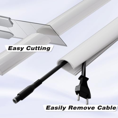 39" Silicone Cord Hider for Wall Mount TV,Large Self-Adhesive Cable Hider