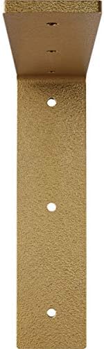 2"W x 8"D x 8"H Hamilton Steel Bracket, Hammered Gold