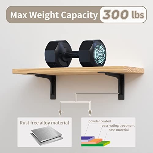 24 x14.2 INCH Shelf Brackets,L Shelf Brackets,Vertical Angle, Premium Alloy Metal Heavy Duty Shelf Bracket, high Strengt