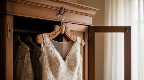 Handmade Wooden Wedding Hanger for Bride Groom Dress Suit Keepsake Gift
