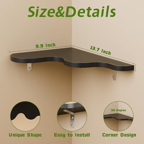 Cute Cloud Shelves, Wavy Floating Corner Shelf, Cute Wall Shelves for Nursery Decor, Corner Shelves for Bedroom, Living 
