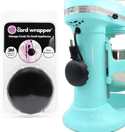 1-Pack Patented Heat-Resistant Cord Organizer for Appliances, Kitchen, Computers & More | Stick-On Cord Wrappers with Fl