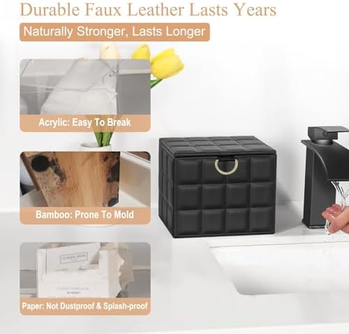 Disposable Face Towel Holder Box XL for Clean Skin Club Organizers