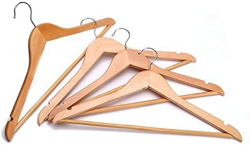Lotus Wooden Hangers, Solid Wood Shirt Hangers,Dress Coat Jacket Clothes Hangers,With Extra Smooth Finish, 360 Degree Sw