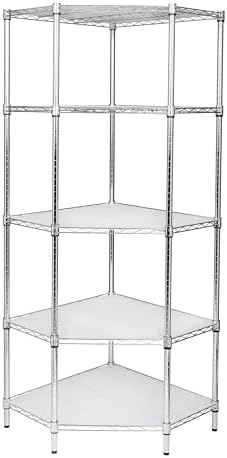 Honey-Can-Do Chrome 5-Tier Corner Shelf