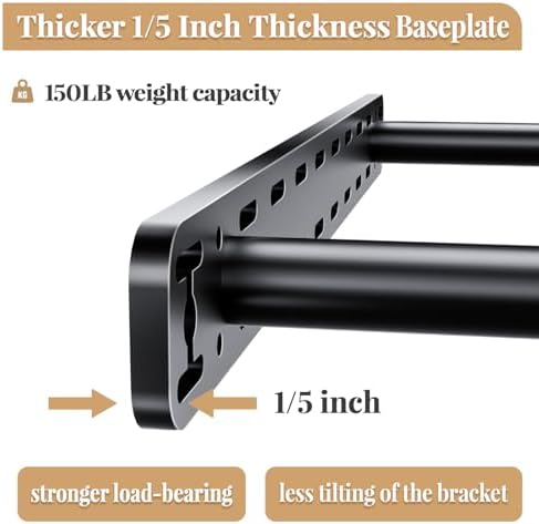 2pcs Floating Shelf Bracket Heavy Duty Hidden Metal Brackets for Shelf,Invisible Shelves Hardware Without Jig (40" x 8" 