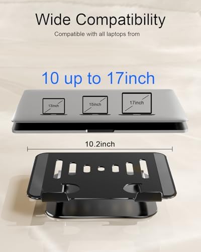 Adjustable Laptop Stand, Aluminum Laptop Riser