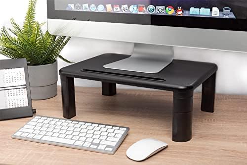 DIGITUS Ergonomic Monitor Raiser - 3 Heights Screen Stand - Load Capacity 10kg - Tablet & Smartphone Stand