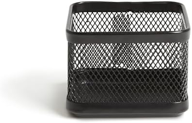 TRU RED Small Stackable Wire Mesh Accessory Holder, Matte Black