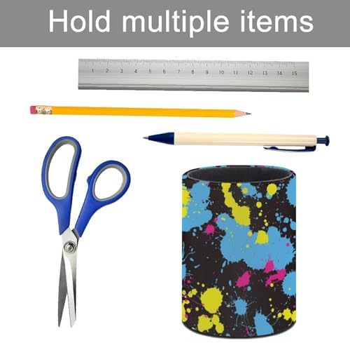 Neckties Neon Pen Holder Pencil Cup for Desk Organizer