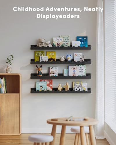 Seocry Nusery Shelves (23 Inches, Black)