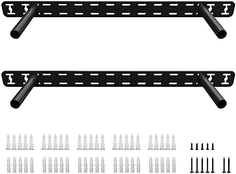 2pcs Floating Shelf Bracket Heavy Duty Hidden Metal Brackets for Shelf,Invisible Shelves Hardware Without Jig (16" x 8" 