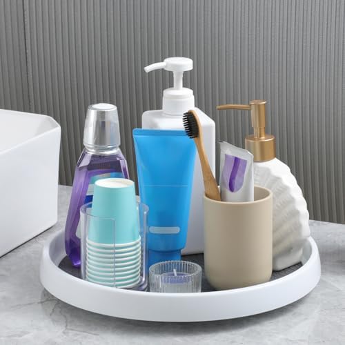 2 Set, 10 Inch Non-Skid Lazy Susan Organizers - Turntable Rack for Cabinet, Pantry Organization and Storage, Kitchen, Fr