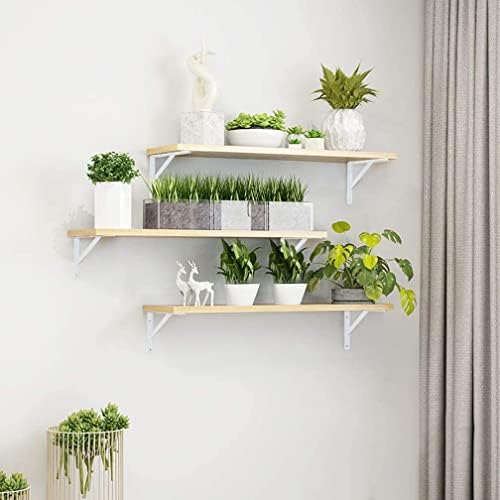 8 Inch Shelf Brackets, 6 Pack Heavy Duty L Brackets for Shelves, 90 Degree Triangle Metal Supports for DIY Floating Shel