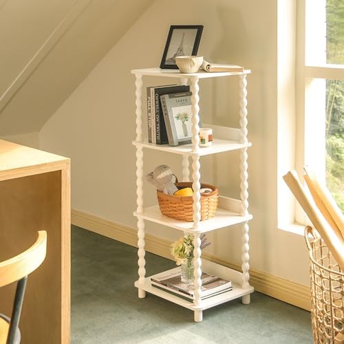 Fultyle Bookshelf, 4-Tier Bookcase with Open Shelves, Modern Book Shelf for Small Spaces, Bedroom, Living Room and Offic