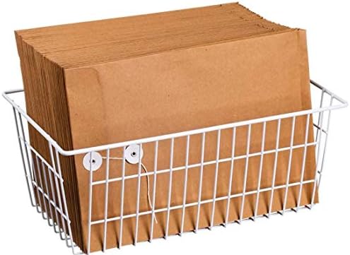 Wire Storage Basket Freezer Organizer Bins Metal Wire Baskets Organizer Storage Baskets for Kitchen, Cabinets, Pantry, F