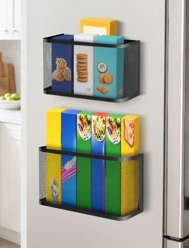 Magnetic Storage Basket Set, 2-Pack Dryer Ball Holder