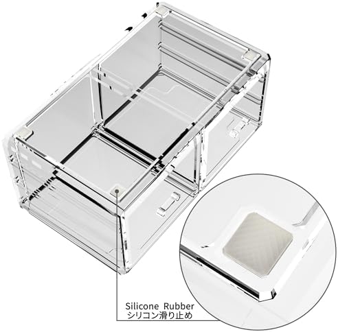 Readaeer Makeup Cosmetic Organizer Storage Drawers Display Boxes Case with 12 Drawers(Clear)