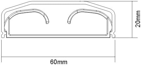 Cable Cover Raceway Organizer Management KIT for Flat Screen TV MOUNTS (29 Inches Length, 1 Pack)