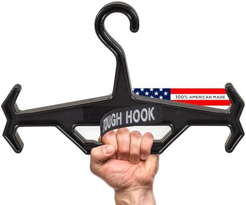 Tough Hook ID Heavy Duty Identification Hanger, USA Made, 1 Pack Black